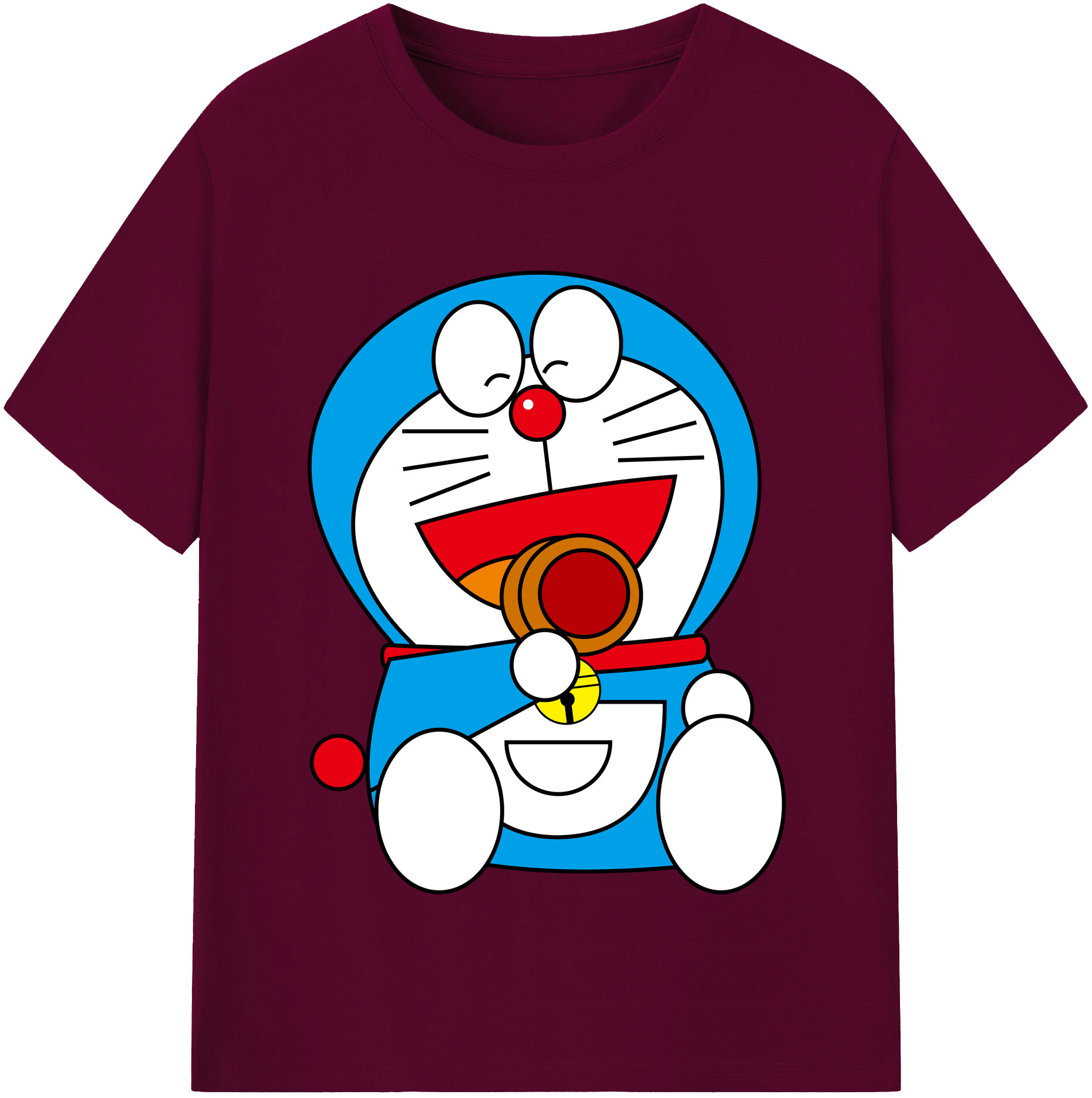（画像用） ドラえもん Doraemon レディースカジュアルプリントTシャツ（綿100％）